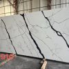 Calacatta artificial quartz stone slabs，kitchen quartz slab countertops, office worktop. - 图片 3