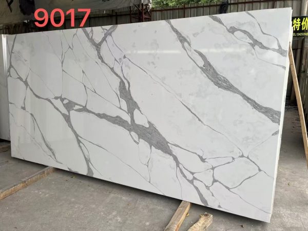 Calacatta artificial quartz stone slabs，quartz kitchen countertops slabs - 图片 2